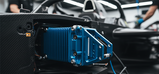 Formula E race car custom CNC part