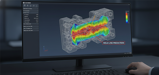 moldflow analysis predicting weld lines