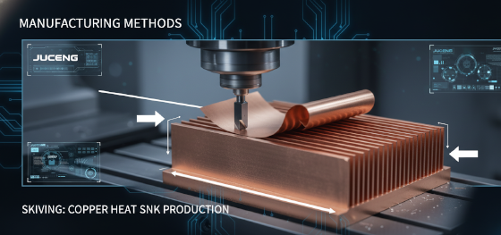 skiving heat sink process