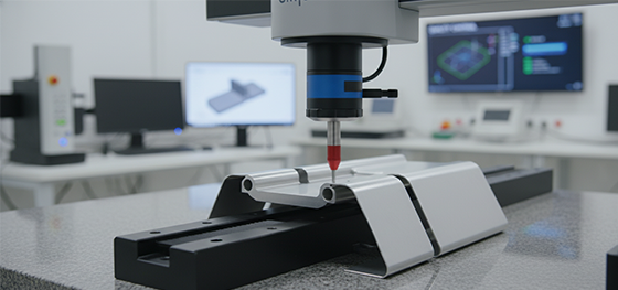 CMM inspection of sheet metal part