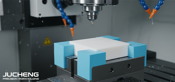 soft jaws for clamping PTFE