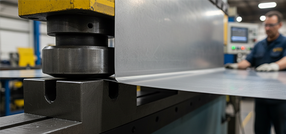 tight radius bend on 5052 aluminum