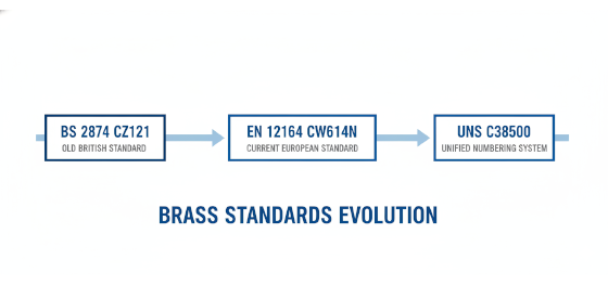 brass standards evolution infographic