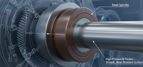 bronze bushing in heavy machinery