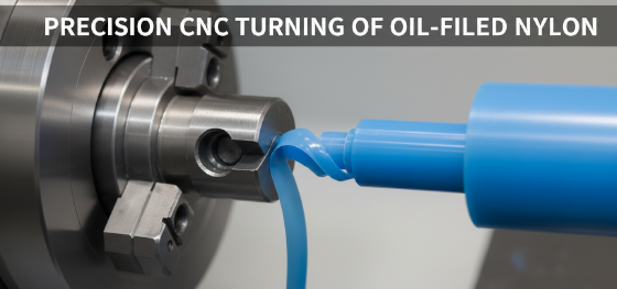 cnc turning oil filled nylon