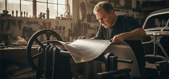 5052 aluminum on English Wheel