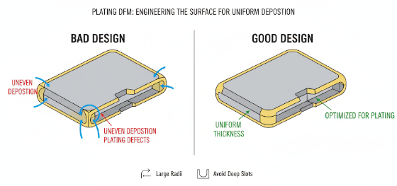 dfm for plastic plating