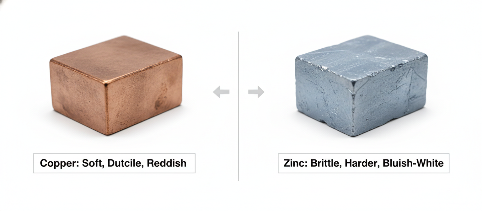 copper vs zinc properties