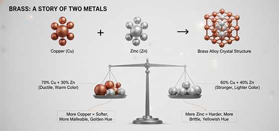 brass composition infographic