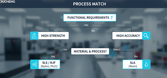 3D Printing process decision tree