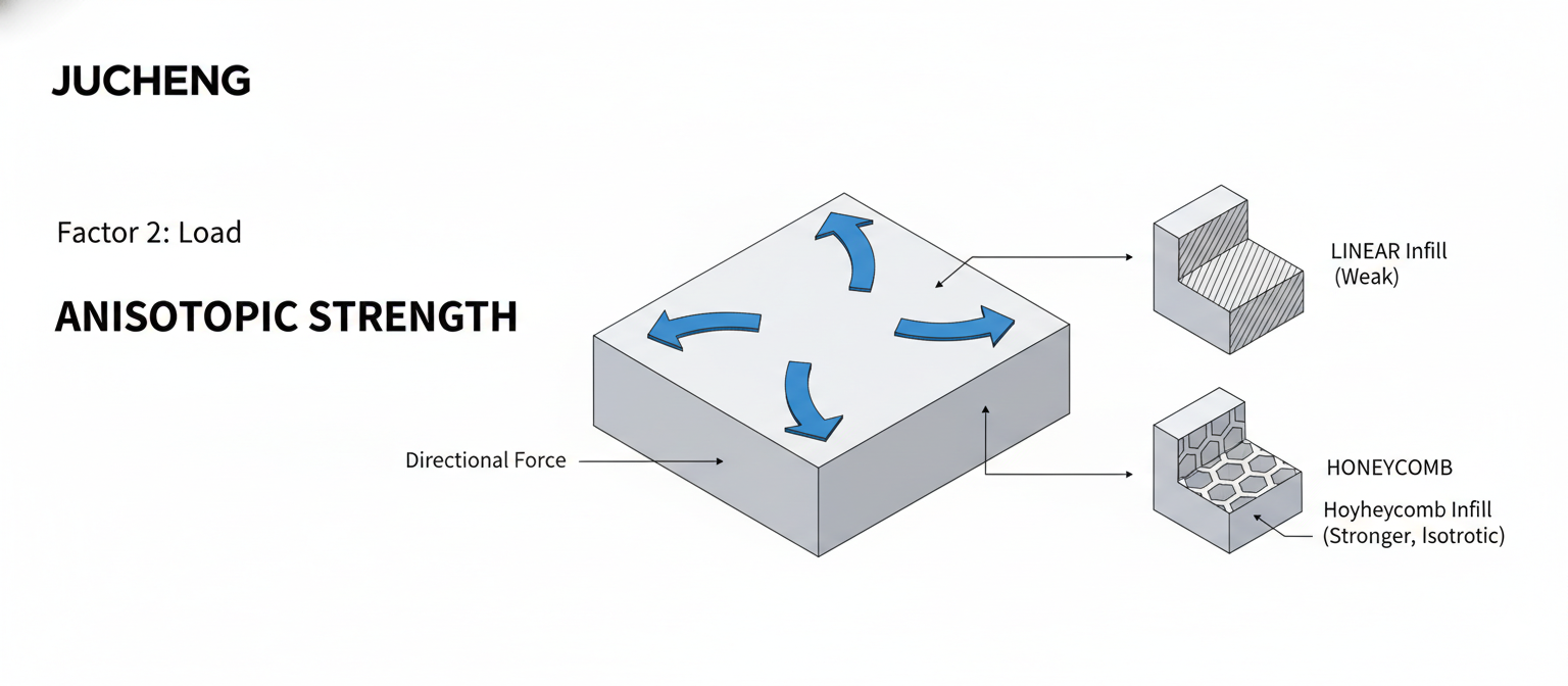 infill pattern and stress direction