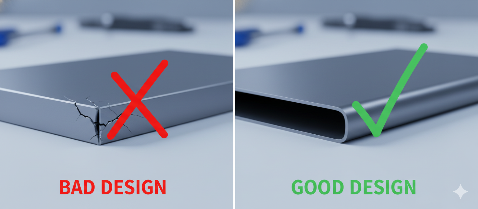 sheet metal bend radius