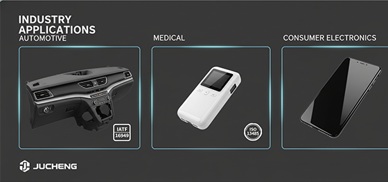 injection molding applications collage