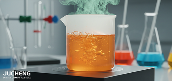 strong acid in PTFE beaker