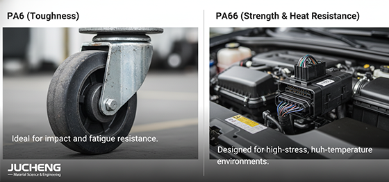 PA6 vs PA66 applications
