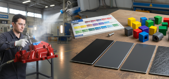 powder coated metal parts