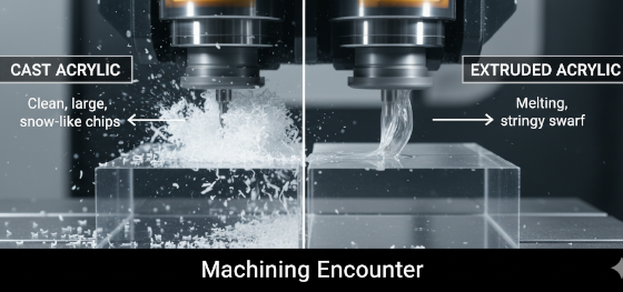 cnc machining cast acrylic