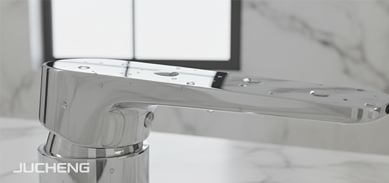 chrome-plated zinc alloy faucet handle