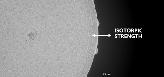 microscopic sla 3d printing surface