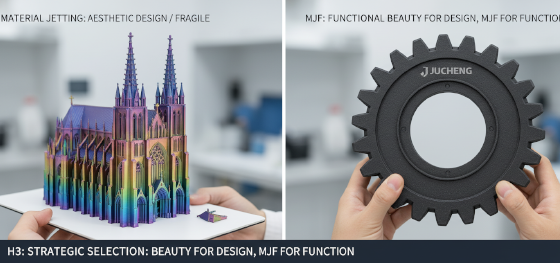 material jetting vs mjf 3d printing