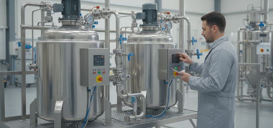 RIM material preparation tanks