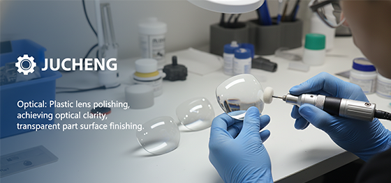 Plastic lens polishing