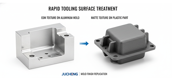 EDM texture on aluminum mold