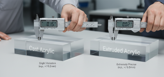 acrylic thickness tolerance