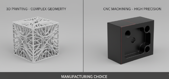3d printing vs cnc machining nylon