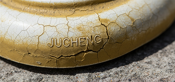 yellowed and cracked ABS plastic