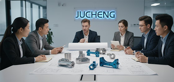 prototypes and blueprints on table