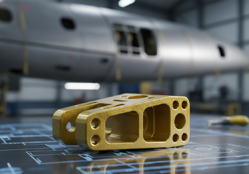 Aluminum 2024-T3 aerospace fitting