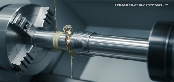 single point thread turning