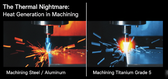 titanium machining heat generation