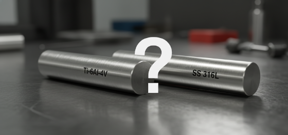 visual difference titanium and stainless steel