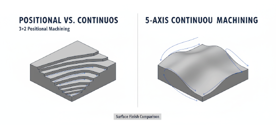 3+2 vs continuous 5 axis