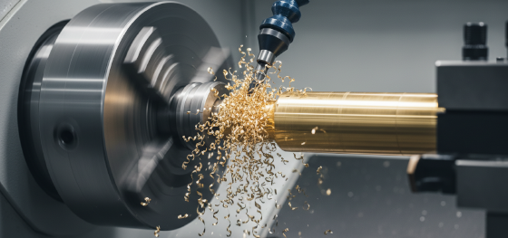 CNC turning CW614N brass