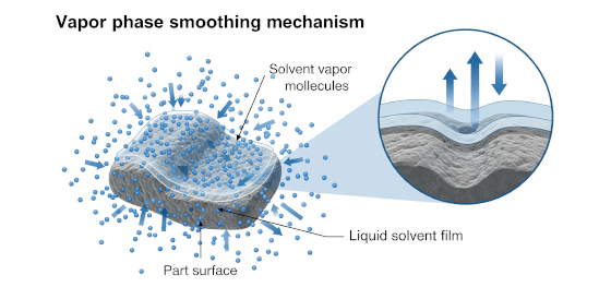 vapor smoothing physical mechanism