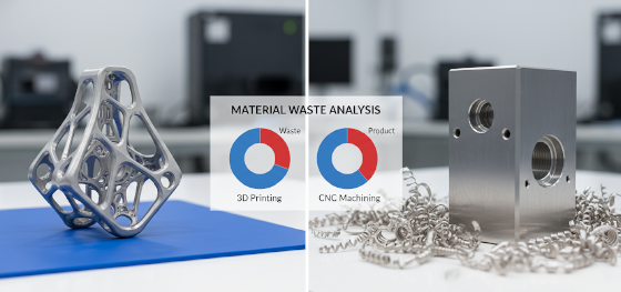3d printed titanium vs cnc machining