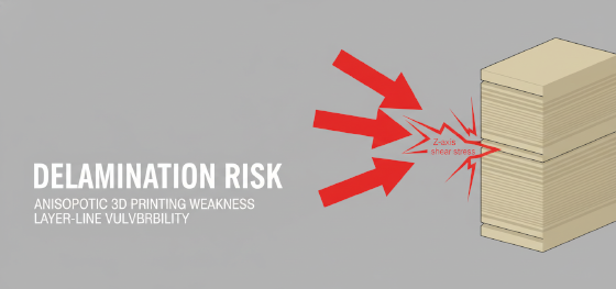 anisotropic 3d printing weakness