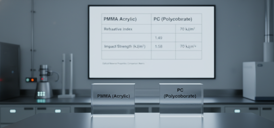pc vs pmma optics