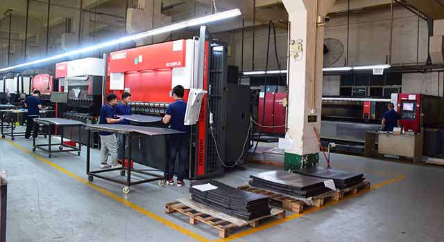 Sheet metal fabrication shop