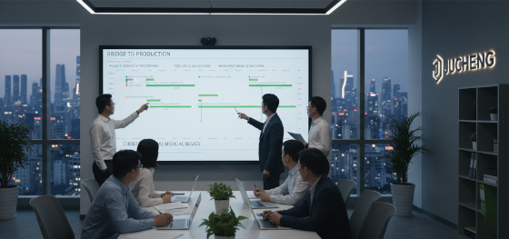 JUCHENG Shenzhen engineering team planning a polyurethane molding services project