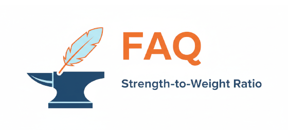 lightweight strength to weight ratio icon for industrial alloys