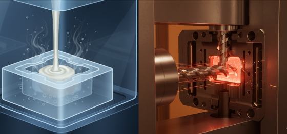 Mechanical differences between negative pressure polyurethane vacuum casting and high-pressure thermoplastic injection molding