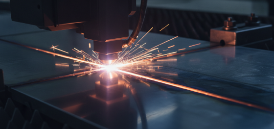 laser heat warping metal plate