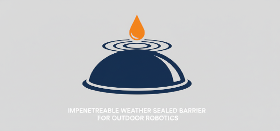 impenetrable weather sealed barrier icon for outdoor robotics