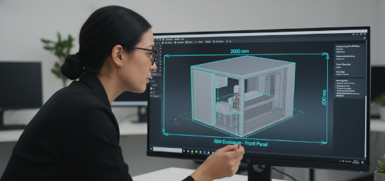 CAD design for oversized enclosures using reaction injection molding vs injection molding