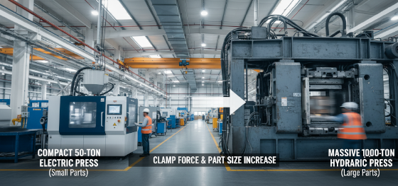 injection machine tonnage