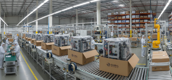 turnkey contract manufacturer packaging heavy industrial equipment components